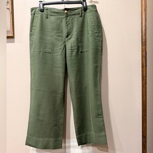 Ralph Lauren Olive Trousers with Gold Button